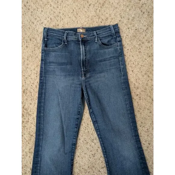 mother the hustler ankle frayed jeans in home movies - flawed - Picture 3 of 16